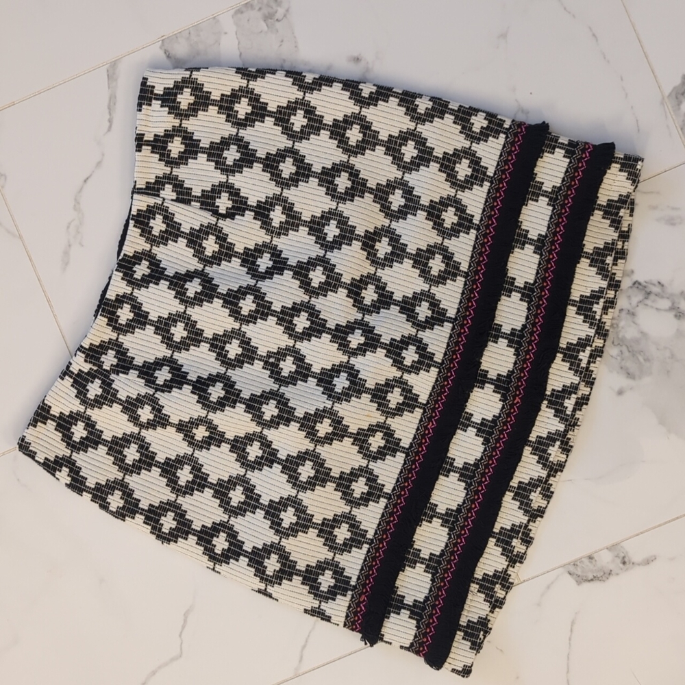 Geometric business casual fun funky high-waisted skirt